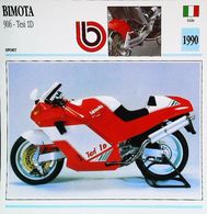 BIMOTA 906cc TESI 1D  1990  - Moto Italienne  -  Collection Fiche Technique Edito-Service S.A. - Sammlungen