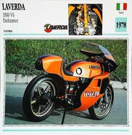 LAVERDA 1000cc V6 Endurance 1978  - Moto Italienne - Collection Fiche Technique Edito-Service S.A. - Collezioni