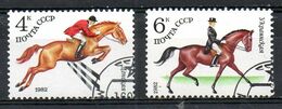 URSS. N°4881-2 Oblitérés De 1982. Jumping/Dressage. - Jumping