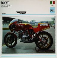 MOTO GUZZI   600cc PANTAH TT 2 1981 - Moto Italienne - Collection Fiche Technique Edito-Service S.A. - Collections