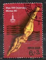 URSS. N°4467 Oblitéré De 1978. Plongeon/J.O. De Moscou. - Kunst- Und Turmspringen