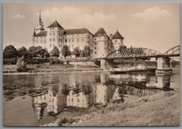 Torgau - S/w Blick Von Der Elbe Zum Schloß Hartenfels - Torgau