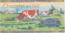 ETIQUETTE  - CHOCOLAT AU LAIT - GILDA - VACHE LAITIERE - VENDU A LA TABLETTE - Chocolat