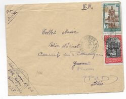 SOUDAN - 1939 - ENVELOPPE FM Par AVION De SEGOU => GANNAT => RIOM - Storia Postale