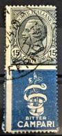 ITALY / ITALIA 1924/25 - Canceled - Sc# 96b - Advertising Stamp / Francobollo Pubblicitario 15c - Bitter Campari - Nuevos