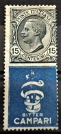 ITALY / ITALIA 1924/25 - Canceled - Sc# 96b - Advertising Stamp / Francobollo Pubblicitario 15c - Bitter Campari - Ungebraucht