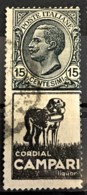 ITALY / ITALIA 1924/25 - Canceled - Sc# 96c - Advertising Stamp / Francobollo Pubblicitario 15c - Cordial Campari - Mint/hinged