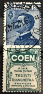 ITALY / ITALIA 1924/25 - Canceled - Sc# 100d - Advertising Stamp / Francobollo Pubblicitario 25c - Coen - Nuevos