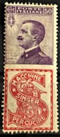 ITALY / ITALIA 1924/25 - MLH - Sc# 105h - Advertising Stamp / Francobollo Pubblicitario 50c - Singer - Ungebraucht