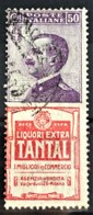 ITALY / ITALIA 1924/25 - Canceled - Sc# 105j - Advertising Stamp / Francobollo Pubblicitario 50c - Tantal - Neufs