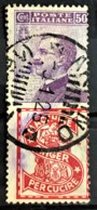 ITALY / ITALIA 1924/25 - Canceled - Sc# 105h - Advertising Stamp / Francobollo Pubblicitario 50c - Singer - Mint/hinged