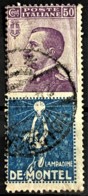 ITALY / ITALIA 1924/25 - Canceled - Sc# 105d - Advertising Stamp / Francobollo Pubblicitario 50c - De Montel - Neufs