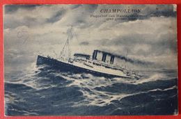 FRENCH STEAMER SS. CHAMPOLLION , LE PAQUEBOT - Steamers