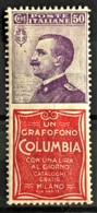 ITALY / ITALIA 1924/25 - MLH - Sc# 102b - Advertising Stamp / Francobollo Pubblicitario 50c - Columbia - Mint/hinged