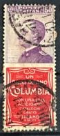 ITALY / ITALIA 1924/25 - Canceled - Sc# 102b - Advertising Stamp / Francobollo Pubblicitario 50c - Columbia - Nuovi