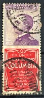 ITALY / ITALIA 1924/25 - Canceled - Sc# 102b - Advertising Stamp / Francobollo Pubblicitario 50c - Columbia - Mint/hinged