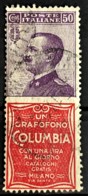 ITALY / ITALIA 1924/25 - Canceled - Sc# 102b - Advertising Stamp / Francobollo Pubblicitario 50c - Columbia - Nuevos