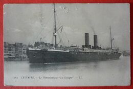 LE HAVRE - FRENCH STEAMER SS. LA GASCOGNE , LE PAQUEBOT - Steamers