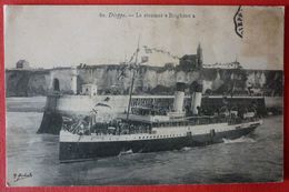 DIEPPE - BRITISH  STEAMER SS. BRIGHTON , LE PAQUEBOT - Paquebots