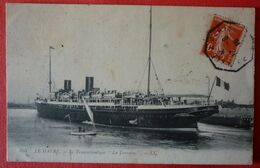 LE HAVRE - FRENCH  STEAMER SS. LA TOURAINE , LE PAQUEBOT - Steamers