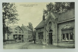 Oude Postkaart - Carte Postale - Groeten Uit Ijzendijke Tramstation Oude Fiets Cafe - Sluis