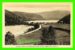 GRAND ETANG, QUÉBEC - GODFRAYS CABINS AND RESTAURANT - G. E. - PUB. BY H.V. HENDERSON - - Gaspé