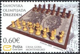 2008 Chess Olympics, Dresden, Montenegro, MNH - Montenegro