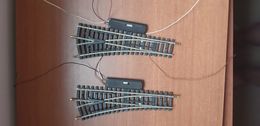 2 AIGUILLAGES GAUCHES R=385 JOUEF HO TRAIN ELECTRIQUE - Track