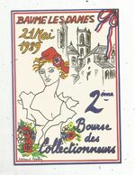 Cp, Bourses & Salons De Collections,  2 E Bourse Des Collectionneurs , BAUME LES DAMES ,1989 ,vierge - Beursen Voor Verzamellars