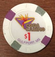 USA MISSISSIPPI GULFPORT COPA CASINO CHIP $ 1 JETONS TOKENS COINS CLOSED FERMÉ - Casino