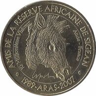 2007 MDP310 - SIGEAN - Réserve Africaine 7 (le Zèbre) / MONNAIE DE PARIS - 2007