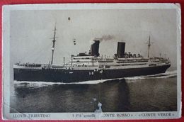 S.S. CONTE ROSSO - LLOYD TRIESTINO - Piroscafi