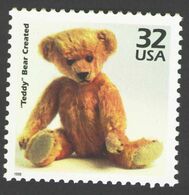 USA 1998 MiNr. 2917 Celebrate The Century "Teddy" Bear Created Toys Childhood 1v MNH ** 0,80 € - Poupées