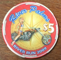 USA NEVADA LAUGHLIN RIVERS PAKM CASINO CHIP $ 5 JETON TOKENS COINS GAMING - Casino