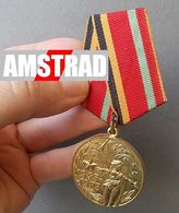 URSS CCCP MEDAGLIA MILITARE RUSSA DELL'ESERCITO SOVIETICO RUSSIA 1943 MARINA MILITARY RUSSIAN MEDAL BOUCLE MILITAIRE KGB - Rusland