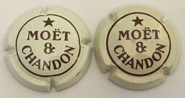 159 & 159a - 159 - Moët & Chandon, Crème Et Marron & Jaune-crème Et Marron (côte 2,5 Euros) - Moet Et Chandon