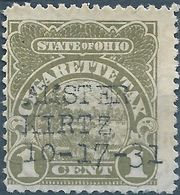 Stati Uniti D'america,United States,U.S.A,1931 State Of Ohio Revenue Stamp Tax For CIGARETTE - Fiscali