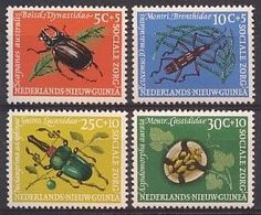 Nederlands Nieuw Guinea NVPH Nr 69/72 Ongebruikt/MH Kevers Op Planten, Beatles On Plants 1961 - Netherlands New Guinea