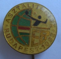 (Table Tennis) - Hungary Budapest European Championship 1982   PINS BADGES P4/5 - Table Tennis