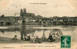 Pont à Mousson * La Moselle * église St Martin * Lavoir Laveuses - Pont A Mousson