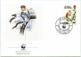 Enveloppe F.D.C. De Brunei-Darussalam (1991) (WWF) - Le Nasique - (N° Yvert & Tellier 434) - Brunei (1984-...)