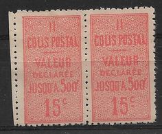 France Colis Postaux N°30(*) Variété Sans Point Sous C De 15C - Unused Stamps