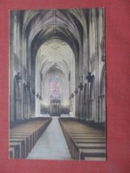 Hand Colored  ----  The QuaInterior Of Chapel      Duke University - North Carolina > Durham     Ref 4291 - Durham