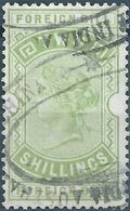 England-Gran Bretagna,British,1890 India Revenue Stamp FOREICN BILL,Two Shilling ,Used - Other & Unclassified