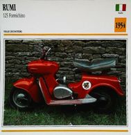 RUMI 125cc  Scooter Formichino 1954 - Moto Italienne - Collection Fiche Technique Edito-Service S.A. - Sammlungen