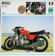 BENELLI 750cc "SEI" 1973 - Moto Italienne - Collection Fiche Technique Edito-Service S.A. - Verzamelingen