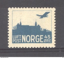 Norvège  -  Avion  :  Yv   1  ** - Nuovi