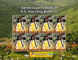 Sierra Leone.  2020 Honoring Supreme Leader Of Buddhism H.H. Dorje Chang Buddha III. (0318c)  OFFICIAL ISSUE - Buddhism