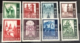 AUSTRIA 1948 - MNH - ANK 931-938 - Klöster - Nuovi