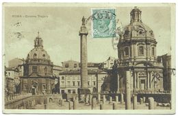 Rome / Roma – Colonna Trajana – With A Stamp 5 Centesimi – Year 1920 - Trasporti